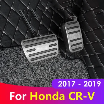 Aliuminio lydinio Automobilių Stilius Akceleratoriaus Dujų Pedalas Stabdžių Pedalą Padengti Ne Slydimo Padas NE Honda CRV CR-V 2017 2018 2019 Priedai