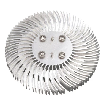 Aliuminio Šilumos Kriaukle Apvalus Spiralinis Saulėgrąžų Formos Heatsink Radiatorių 90mm*10mm Už 10W Didelės Galios LED, Integruota Lempa su Varžtu