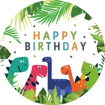 Allenjoy Dinozaurų Turas Fone Gimtadienio Džiunglės Safari Lapai Medžio Baby Shower Cartoon Vaikų Švęsti Šalies Stalo Viršelio Dekoras