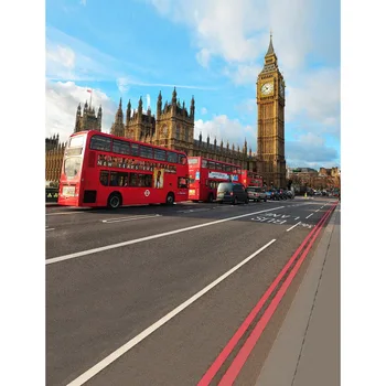 Allenjoy fotografijos fone Londono Big Benas raudona autobusų photocall fotografijos foto studija photobooth fantazijos