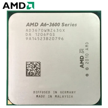 AMD A4-Series A6-A6 3670 3670 Quad-Core CPU veikia Darbalaukio Processor 2.7 GHz 100W FM1
