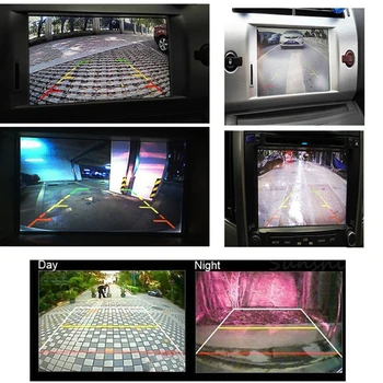 AMPrime Automobilio Galinio vaizdo Kamera Universalios Atsarginės automobilių Stovėjimo aikštelė Atbuline Kamera 8 infraraudonųjų SPINDULIŲ Naktinio Matymo Vandeniui 170 Platus Kampas, HD spalvotą Vaizdą