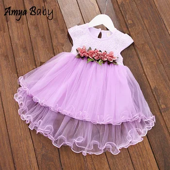 AmyaBaby Baby Girl Suknelės Gėlių Princesė 1-asis Gimtadienis Suknelė Mergaitės Drabužių Baby Girl Vasaros Suknelė Kūdikių Drabužiai 2019