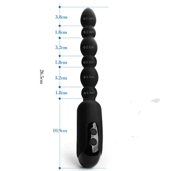 Analinis vibratorius traukti karoliukai USB įkrovimo analinis kaištis butt plug analiniai rutuliukai, G-taško vibracija, suaugusiems, erotika intymus sekso žaislai moterims