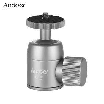 Andoer 4 Funkcijos Mini Trikojo Kamuolį Galva Aliuminio Lydinio Trikojo stovo su 1/4in Skylės Sukasi 360 Laipsnių Panorama Kamerų