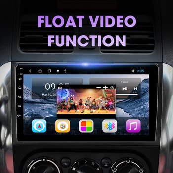 Android 9.0 2Din Automobilio Radijo Suzuki SX4 2006-Stereo GPS Navigacijos, Multimedijos, Vaizdo Grotuvas 4G Ju RDS 2GB 32GB su karkasu