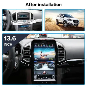 Android 9.0 PX6 4G+128G Už Chevrolet Captiva 2013 - 2017 DSP Carplay Tesla IPS Ekranas Automobilinis Grotuvas GPS Navigacija Radijo