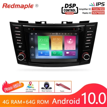 Android10.0 Automobilio Radijo, GPS Grotuvo Suzuki Swift 2012 m. 2013 m. M. m. 2016 Auto DVD Navigacija, Multimedija, Bluetooth Vaizdo Stereo