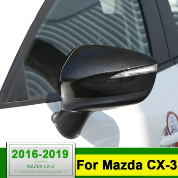 Anglies pluošto Automobilio Galinio vaizdo Veidrodis Apima Shell galinio vaizdo Veidrodis Krašto Apsaugai Padengti Mazda CX CX3-3 2016 2017 2018 Priedai