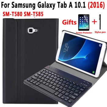 Anglų rusų ispanų Keyboard Case For Samsung Galaxy Tab A6 10.1 2016 SM-T580 SM-T585 T580 T585 T580N T585N Padengti Funda