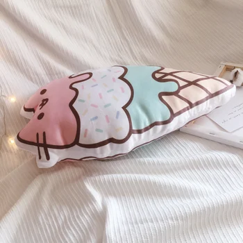 Animacinių filmų pica katė ledų katė žaislas pagalvę vaikų žaislas kūdikiui lydintis miega lėlės komfortą lėlės atostogų dovanos