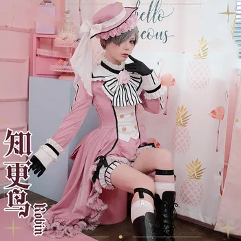 Anime! Black Butler Ciel Phantomhive Robin Palace Suknelė Rokoko Puikus Vienodas Cosplay Kostiumas Helovinas Kostiumas NAUJAS Lolita Dress