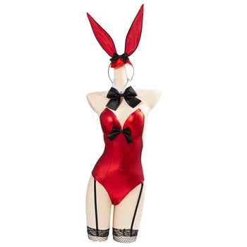 Anime Dienos Kulka Tokisaki Kurumi Cosplay Kostiumas Bunny Mergina Jumpsuit Komplektus Helovinas Karnavaliniai Kostiumai