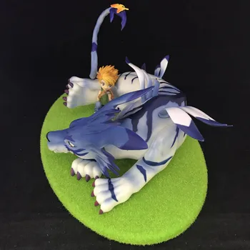 Anime Digimon Nuotykių Ishida Yamato Garurumon Ver PVC Veiksmų Skaičius, Kolekcionuojamos lėlės Modelio žaislas 13cm