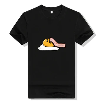Anime Gudetama Marškinėliai Cosplay moterų spausdinti medvilnės marškinėliai trumpomis Rankovėmis Vasaros Atsitiktinis Tee Viršūnes Moteris, T-shirts