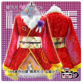 Anime Love Live Visų Valstybių Kousaka Honoka Angelų Angelas Mergaitė, Chalatas Cosplay Kostiumas Moterims Suknelė Vienodai Tinka Kalėdoms