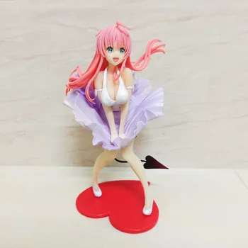 Anime love ru Lala Satalin Deviluke Suknelė Minkštas Krūties Ver PVC Veiksmų Skaičius, Kolekcionuojamos lėlės Modelio žaislas 23cm