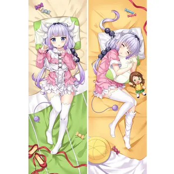 Anime Praleisti Kobayashi ' s Dragon Tarnaitė pagalvių užvalkalus Dakimakura atveju Sexy girls 3D dvipusis Patalynės Kūno Hugging užvalkalas kc09