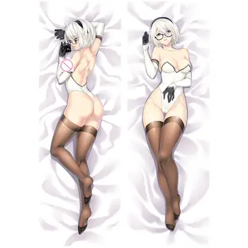 Anime PSP Žaidimas NieR:Automatai YoRHa 2-Ojo Tipo B 2B Dakimakura Kūno Pagalvės užvalkalą 18r Mergina Lovos Dekoro SleepHugging Užvalkalas Dovanos