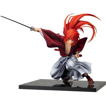 Anime Rurouni Kenshin Pav Japonijos klasikinis HIMURA KENSHIN PVC Veiksmų Skaičius, Anime pav Kolekcijos Modelis Žaislai, Lėlės Dovana