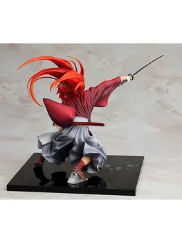Anime Rurouni Kenshin Pav Japonijos klasikinis HIMURA KENSHIN PVC Veiksmų Skaičius, Anime pav Kolekcijos Modelis Žaislai, Lėlės Dovana
