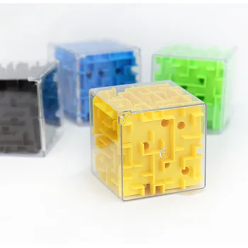 Ankstyvojo Ugdymo 3D trimatis Magic Cube Besisukantis Žaislas Labirintas Plieno Kamuolys Žaidimas Žaislas Langelyje Įspūdį Išskleidimo Žaidimas Žaislas Kaip Dovaną