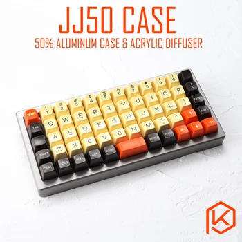 Anoduoto Aliuminio atveju jj50 50% užsakymą klaviatūra akrilo plokštės, akrilo difuzorius jj40 Pasukimo petnešomis sirgalių už preonic