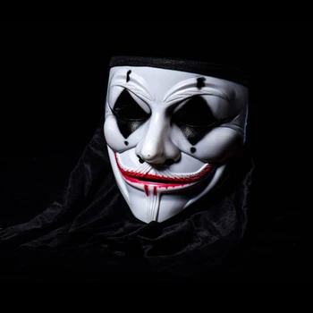 Anonimas Guy Fawkes Fancy Dress Suaugusiųjų Kostiumo Aksesuaras macka tušus helovinas V for Vendetta Šalies Cosplay masque Kaukę
