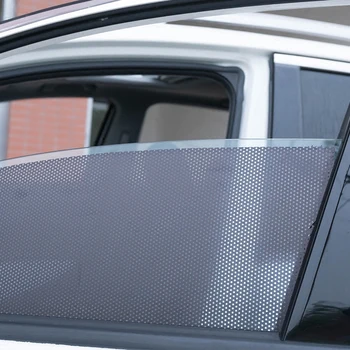 Anti-UV Langų Plėvelė Automobilių Sun Block Juoda Plėvele skėtį nuo saulės, Šoninio Lango Shield Įklija, Hyundai KIA Mercedes-benz 