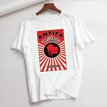ANTIFA Antifascist Anarchija Anarchist T Shirts Vasaros Laisvalaikio moteriški marškinėliai trumpomis Rankovėmis Moteriška Viršūnes Tees