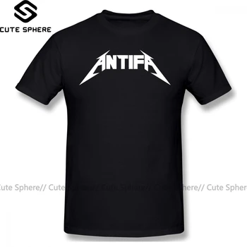 Antifa Marškinėliai Antifa T-Shirt Short-Sleeve Klasikiniai Marškinėliai, Negabaritinių Grafinis 100 Medvilnės Įdomus Vyrai Marškinėlius