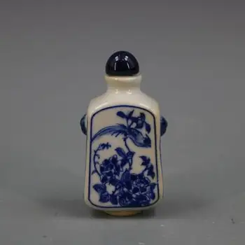 Antikvariniai Porceliano (Bijūnai, Gėlės ir Paukščiai) Uosti Butelis Čing kanas-b Metinė Sistema