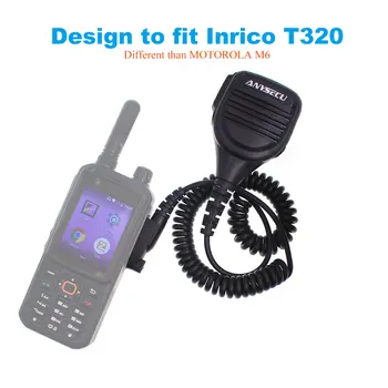 ANYSECU Mikrofonas Dizaino, kad Tilptų Inrico T320 4G LTE Tinklo Radijo Zello TR Walkie Talkie Telefono