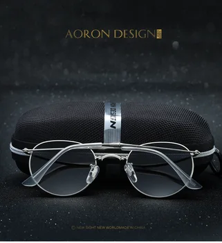 AORON Retro Apvalūs Akiniai nuo saulės Moterims, Vyrams, Prekės UV400 Poliarizuota ponios Veidrodėliai Saulės akiniai lunette de soleil homme Akiniai