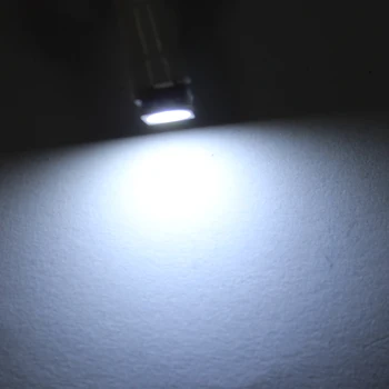 AORUNYEBAO 200pcs Automobilio Salono balta LED lemputė T5 1 SMD 5050 led prietaisų Skydelio Perspėjimo Indikatorius Pleišto 1 LED Automobilių Lemputės, Lemputė 12V