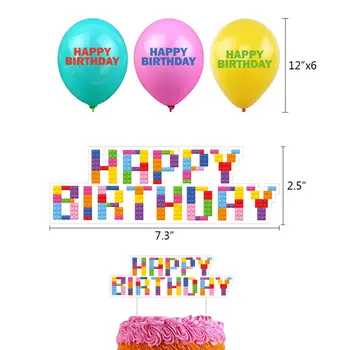 Apdailos gimtadienio Blokuoti Reklama Balionas Set W/ Cupcake Rėžtuvės už Dekoracijos Scena Šalis, Prekes vaikams, Kūdikių Suaugusiųjų Mergina
