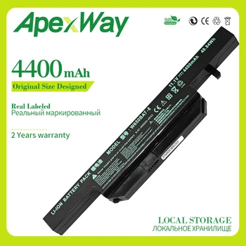 Apexway 4400 mAh Nešiojamas Baterija Hasee K610C K650D K570N K710C K590C K750D serijos Clevo W650S W650BAT-6 batterie