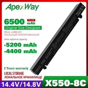 ApexWay 4400mAh Nešiojamas Baterija ASUS A41-X550A X450 a41 x550a A550 K450 K550 F550 R409 R510 X450EA A450CC A550LA P450 x550a