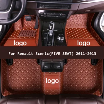 APPDEE odos Automobilio grindų kilimėliai Renault Scenic(PENKIŲ SĖDYNĖS) 2011-2013 Custom auto pėdų Pagalvėlės automobilių kilimų dangtis