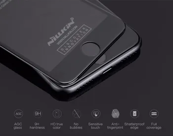 Apple iPhone 8 Stiklas NILLKIN 3D CP+ Max Lenktas Visišką Grūdintas Stiklas iPhone 7 8 Plius SE2 SE 2020 Screen Protector