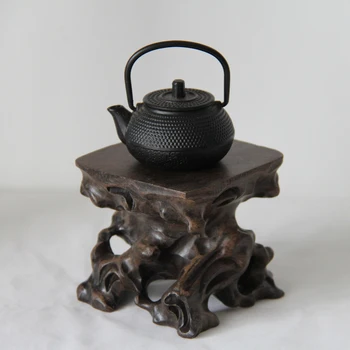 Apskritas medinė vaza bazės Keraminiai puodai puodą Buda roko medžio masyvo baldai straipsnių bazės žuvų bakas
