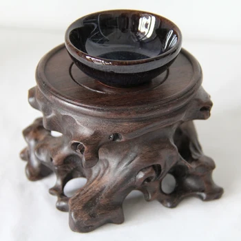 Apskritas medinė vaza bazės Keraminiai puodai puodą Buda roko medžio masyvo baldai straipsnių bazės žuvų bakas