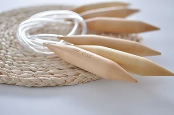 Apskrito bambuko megztinis adatų mezgimo ir Nėrimo žiedas Islandija adatos skersmuo 25mm, 20mm, 15mm
