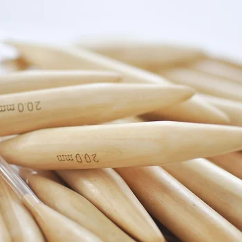 Apskrito bambuko megztinis adatų mezgimo ir Nėrimo žiedas Islandija adatos skersmuo 25mm, 20mm, 15mm