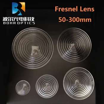 Apvalūs Stiklo Dėmesio Diameter80mm EFL50mm Frenelio Lęšis Etape Lempa Didinamojo stiklo Lęšiai Sriegiu