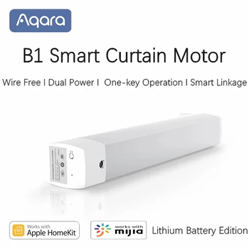Aqara B1 Nuotolinio Valdymo Belaidžio Laikas Smart Variklio Elektrinis Užuolaidų Motorinių WiFi Programėlė Balsas Kontrolės Xiaomi Mi Home App