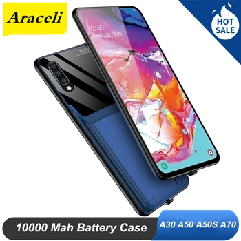 Araceli 10000 Mah Samsung Galaxy A30S A50 A50S A70 Baterija Atveju, Protingo Įkroviklio Atveju Galios Banko A70 Baterija Atveju