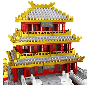 Architektūros Miestas Nustatyti Kinija Pastato Epang Palace Modelio Blokai Švietimo Plytas, Vaikams, Žaislai, Kalėdų, Gimtadienio Dovana