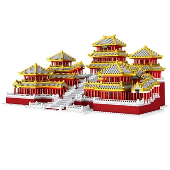 Architektūros Miestas Nustatyti Kinija Pastato Epang Palace Modelio Blokai Švietimo Plytas, Vaikams, Žaislai, Kalėdų, Gimtadienio Dovana