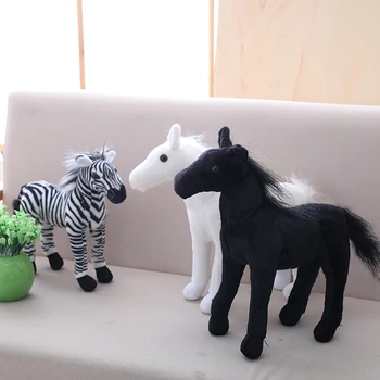 Arklių pliušinis žaislas Afrikos Zebra pliušinis gyvas Įdaryti modeliavimas gyvūnų lėlės vaikų žaislas gimtadienio dovana forboy Fotografijos prop